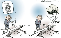 LET BAILOUT WORK  by Mike Keefe
