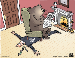 WALL ST SKIN RUG  by Jeff Parker
