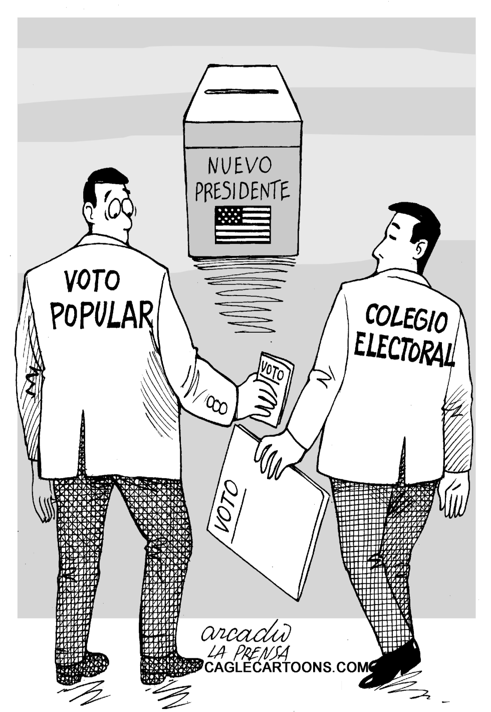 El voto popular y el colegio electoral
