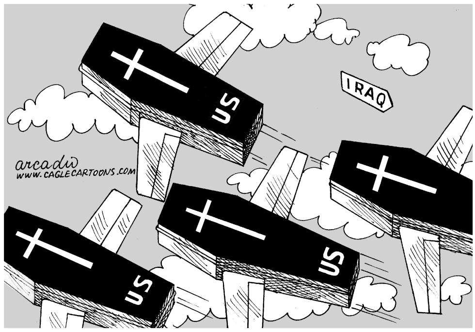  COFFINS OUT OF IRAQ by Arcadio Esquivel