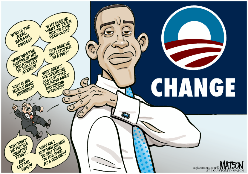 Obama Brushes Off McCain Attacks-COLOR