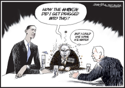 OBAMA, MCCAIN AND GEORGE WALLACE by J.D. Crowe