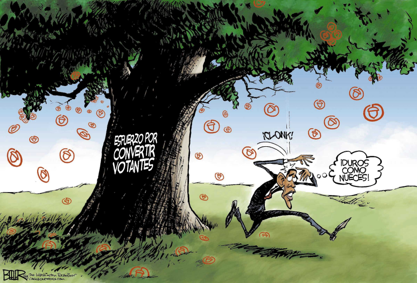 Barack Obama y las Nuece / COLOR