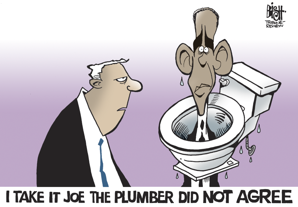 Joe the Plumber did not agree, COLOR