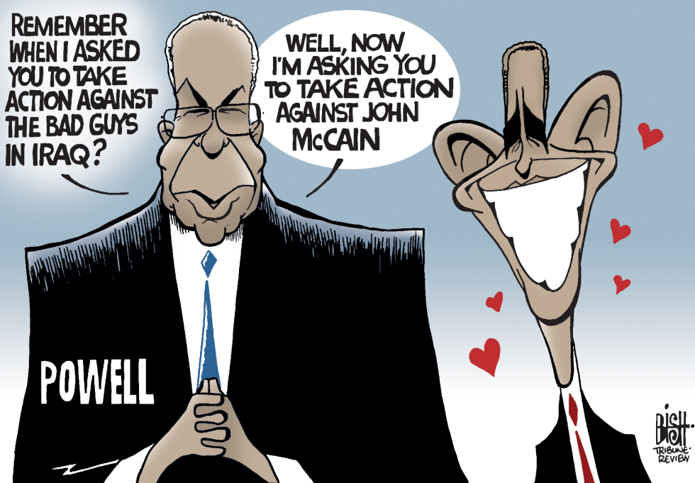 Powell and Obama, COLOR