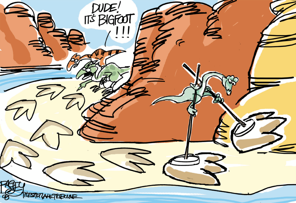  DINOSAUR FOOTPRINTS by Pat Bagley