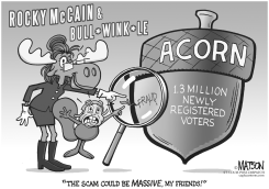 ROCKY MCCAIN AND BULLWINKLE by R.J. Matson