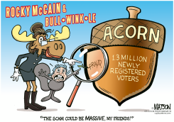 ROCKY MCCAIN AND BULLWINKLE by R.J. Matson