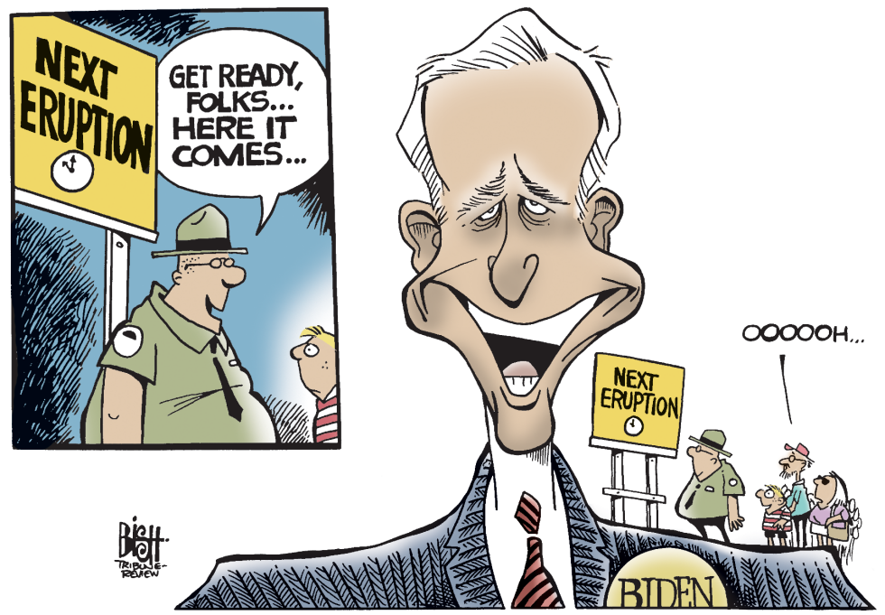 Biden erupts again, COLOR