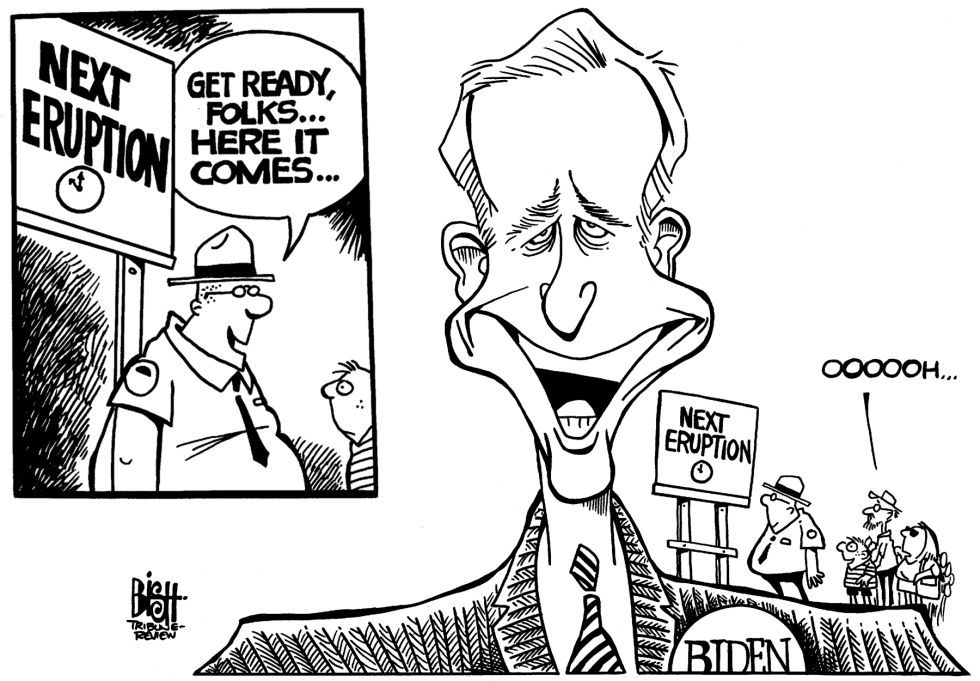 Biden erupts again, b/w