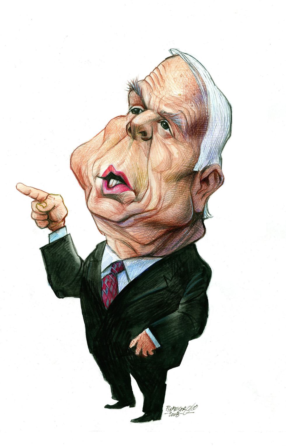 John McCain Portrait Color