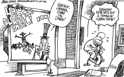 LETS CLOSE THE DEAL by Mike Keefe