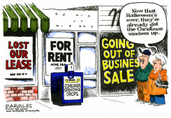 CONSUMER SPENDING DROPS  by Jimmy Margulies