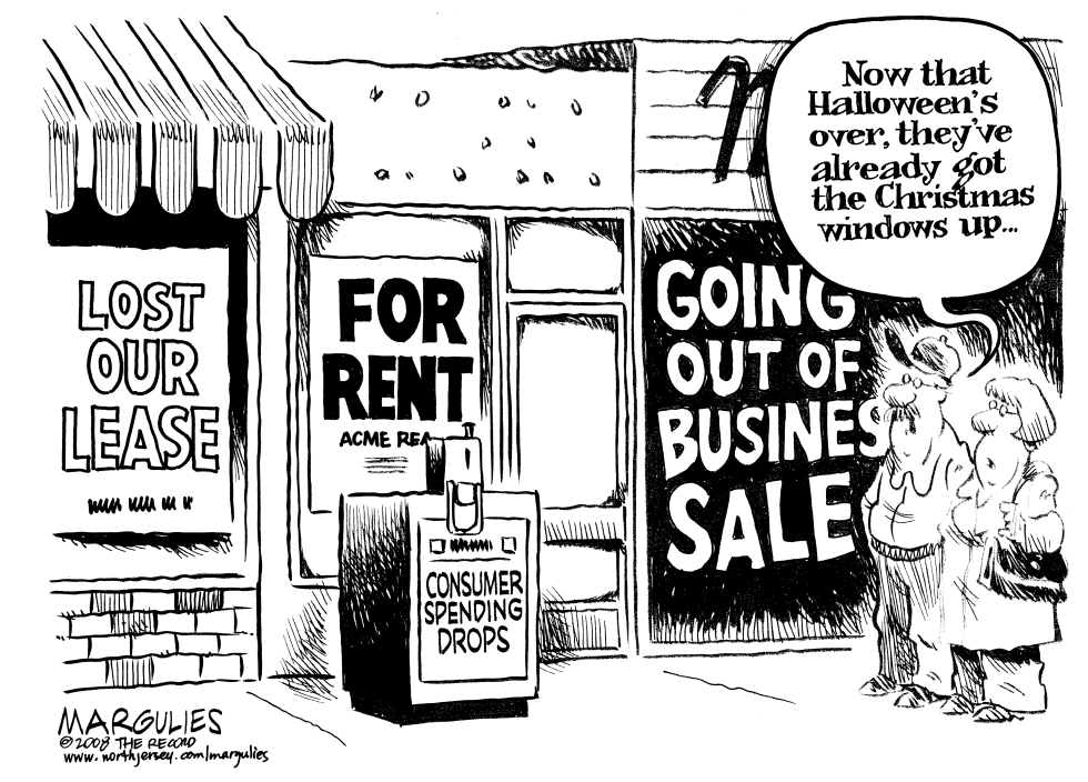 Consumer spending drops