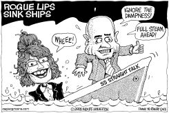 ROGUE LIPS SINK SHIPS by Monte Wolverton