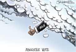 OBAMA WINS by Joe Heller