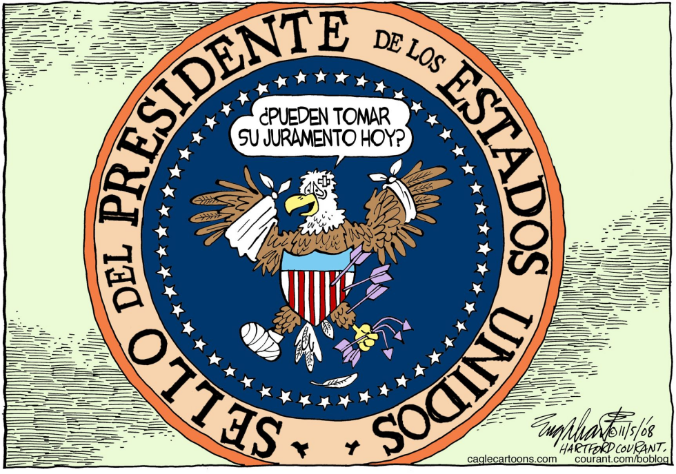  NUEVO PRESIDENTE  by Bob Englehart