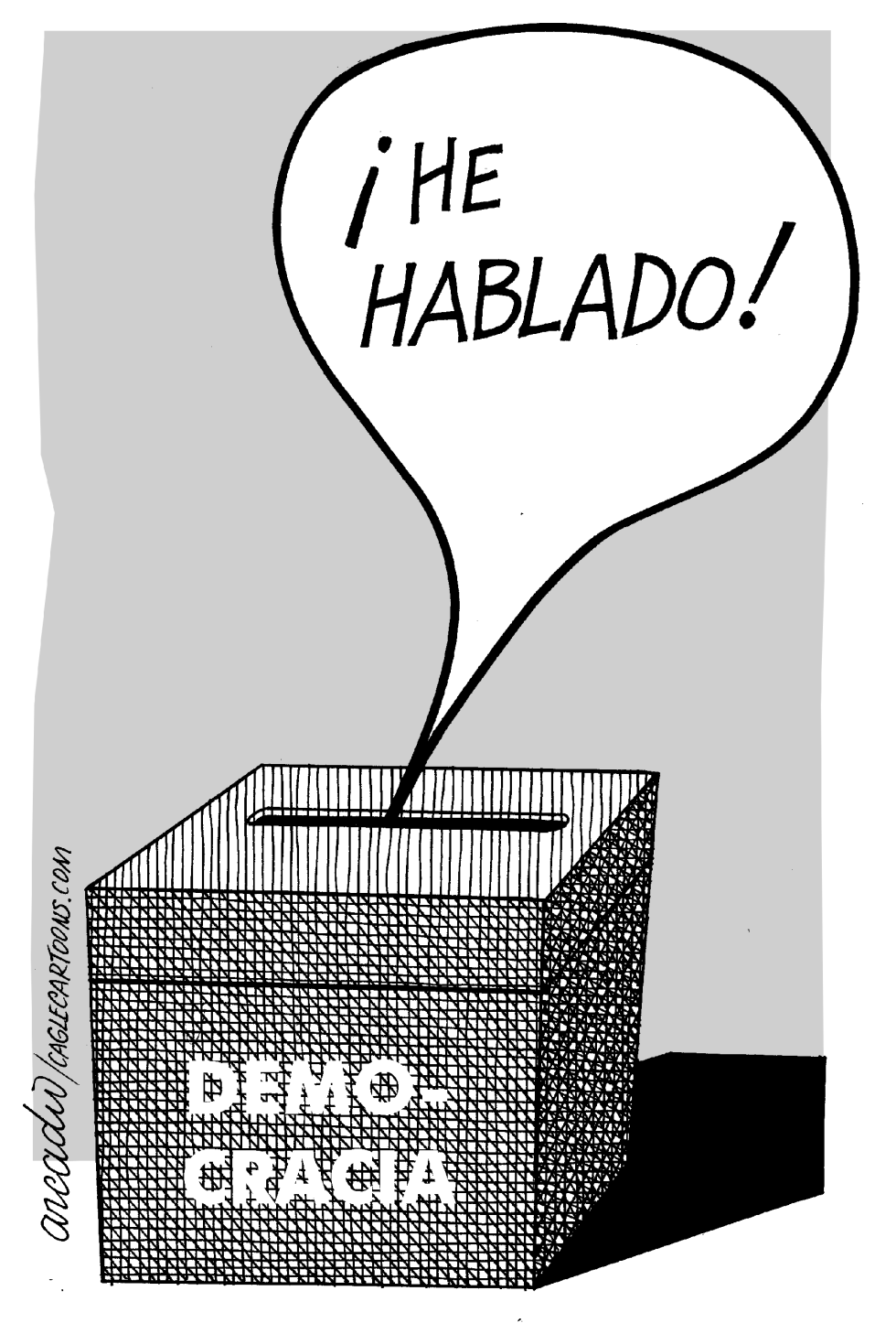  LA DEMOCRACIA HABLó by Arcadio Esquivel