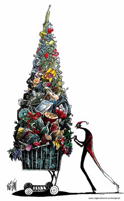 CHRISTMAS SHOPPING  by Angel Boligan