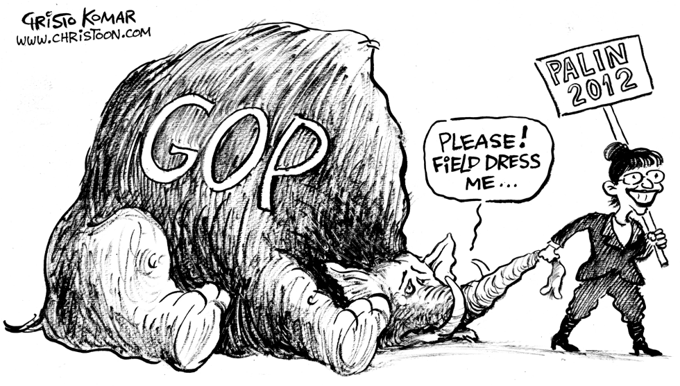 Palin&GOP - B&W