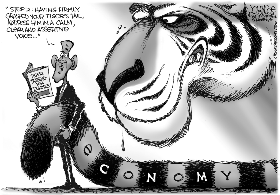 Economic tiger by the tail BW