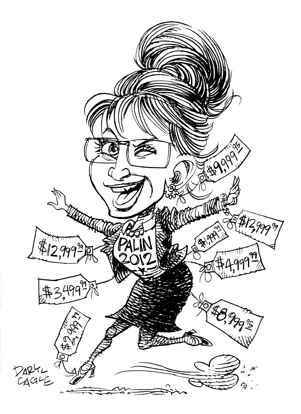  RETRATO DE SARAH PALIN by Daryl Cagle