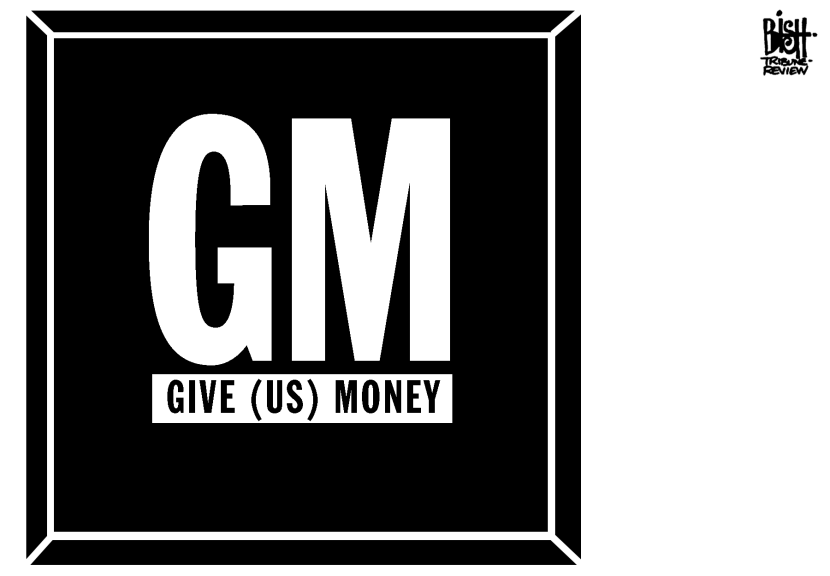 GM Bailout, b/w
