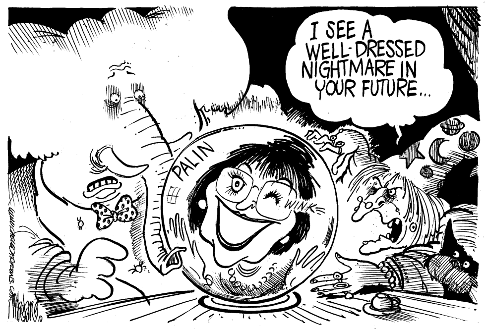  PALIN GOP CRYSTAL BALL by Mike Lane