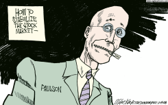 STABILIZE STOCK MARKET  by Mike Keefe