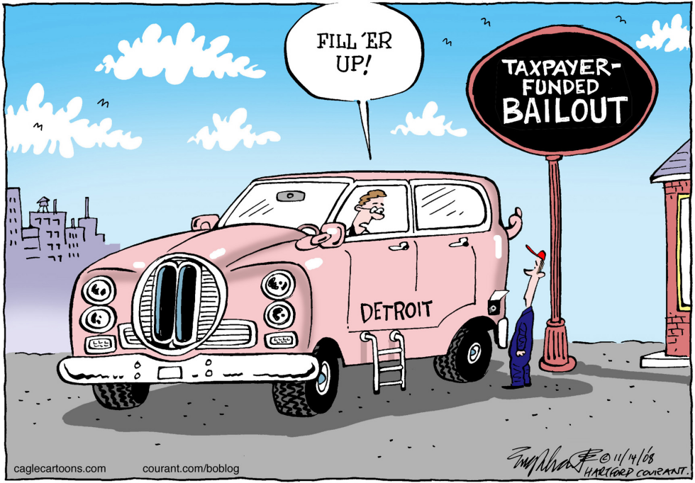  DETROIT BAILOUT by Bob Englehart