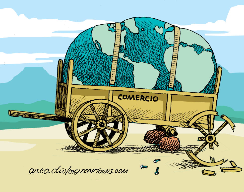 Comercio mundial en aguda crisis col