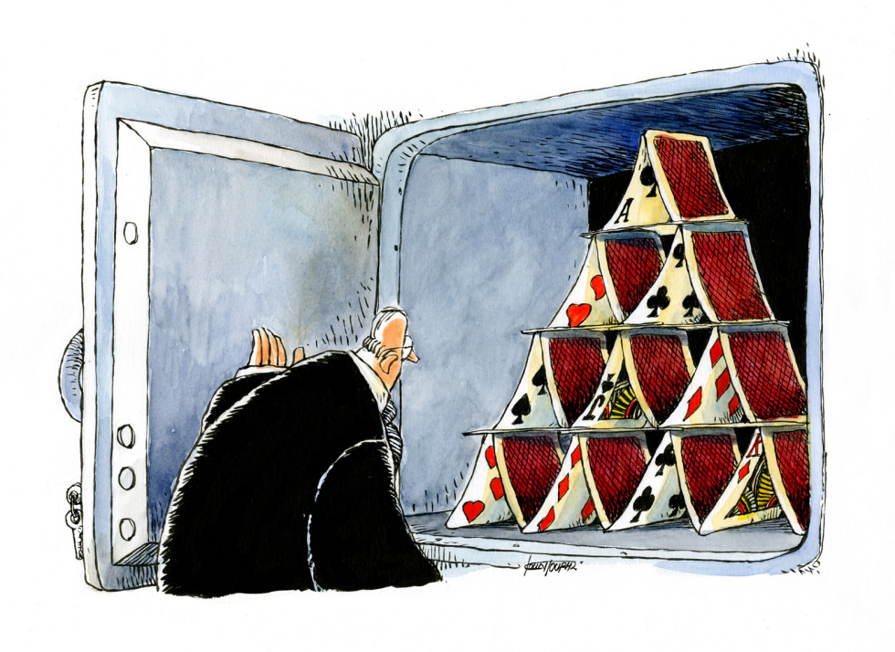 Economys house of cards-color
