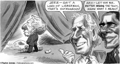 JOE LIEBERMAN TINKLES by Taylor Jones