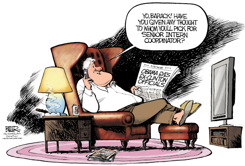 CLINTON ASKS OBAMA FOR JOB  by Nate Beeler