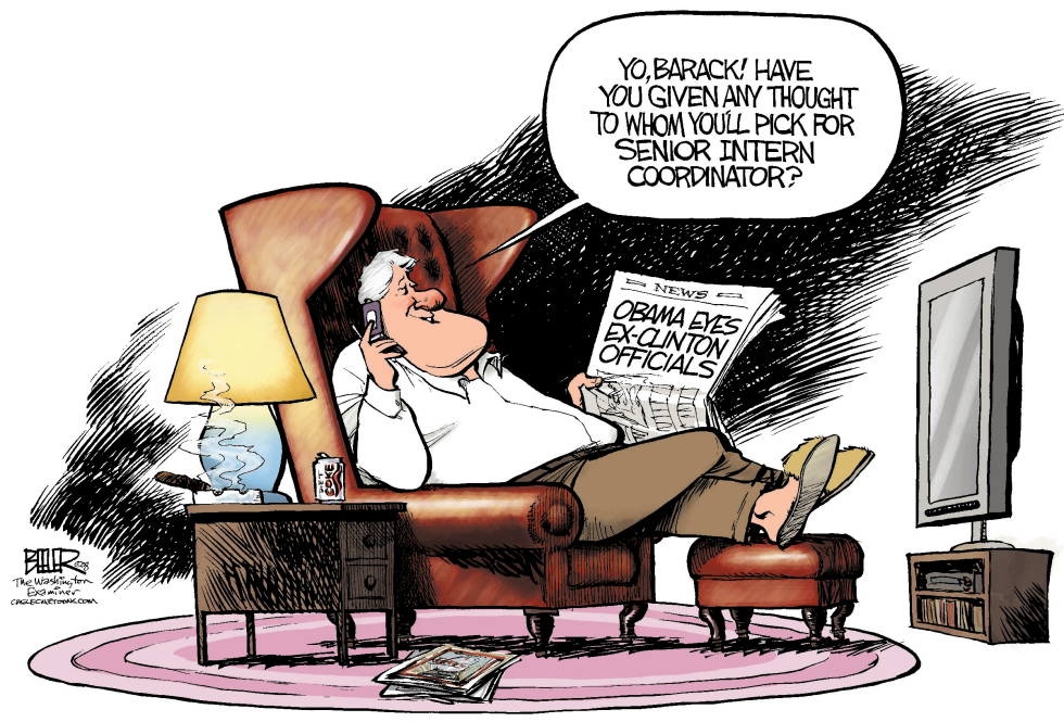Clinton Asks Obama for Job COLOR