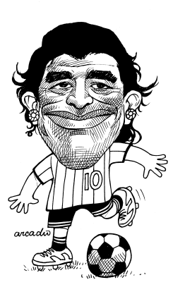 DIEGO MARADONA ARG by Arcadio Esquivel
