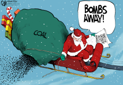 BOMBS AWAY by Cam Cardow