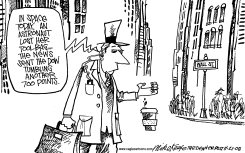 DOW PLUNGES by Mike Keefe