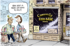 FOOD BANKS by Joe Heller