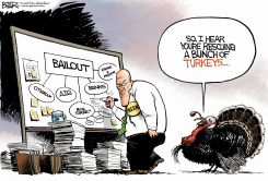 THANKSGIVING BAILOUT  by Nate Beeler
