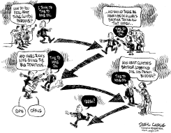 BUSH MOVE ON by Daryl Cagle