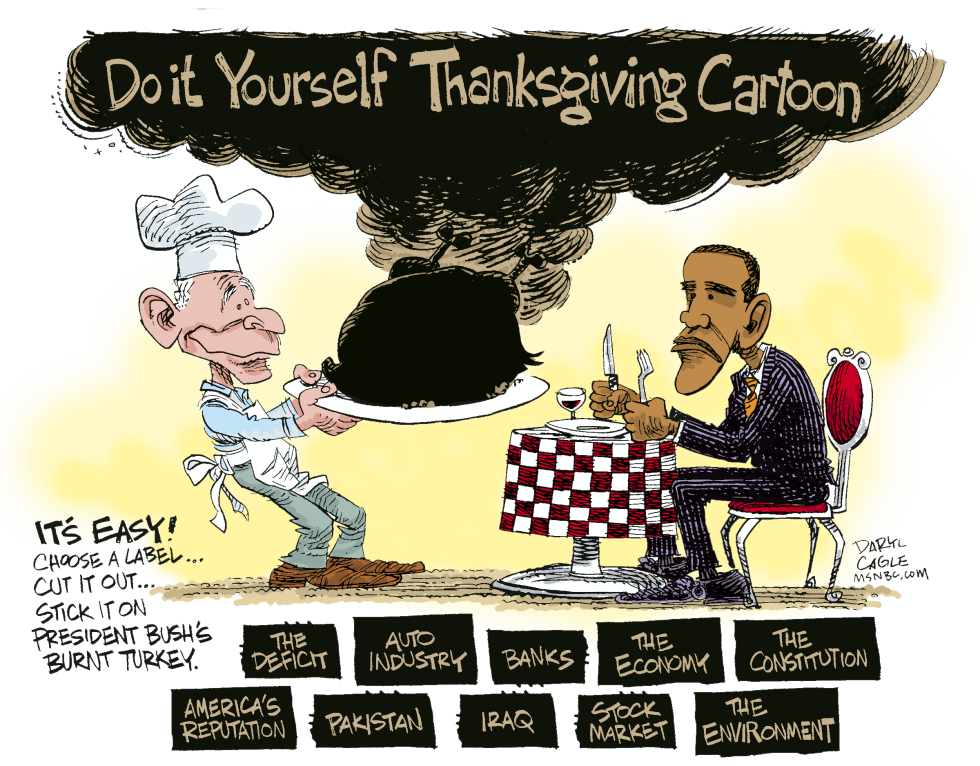 Do it Yourself Thanksgiving Cartoon Color