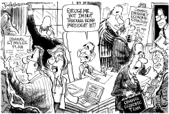 OBAMAS ECONOMIC TEAM by Joe Heller