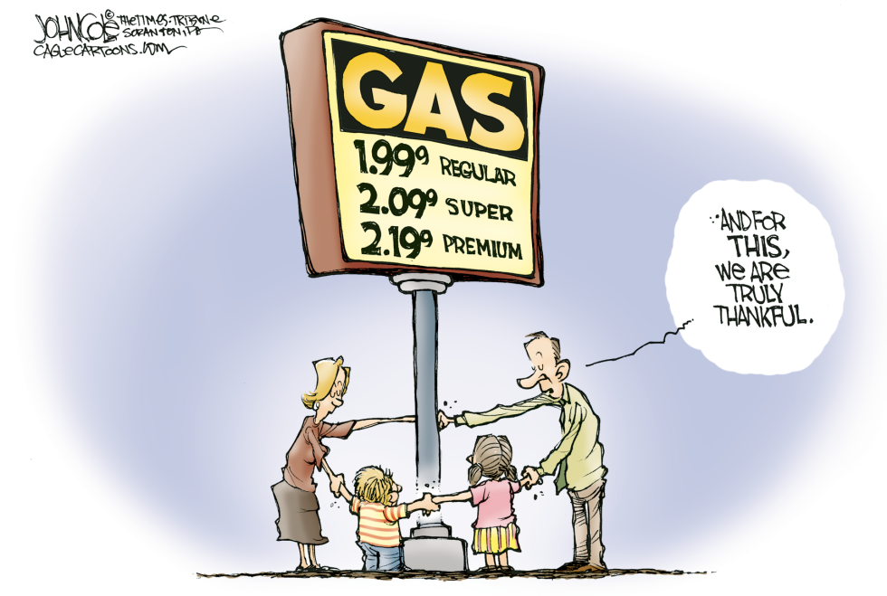 Giving thanks for gas prices COLOR