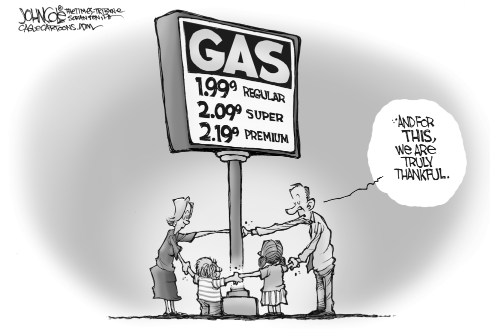 Giving thanks for gas prices BW