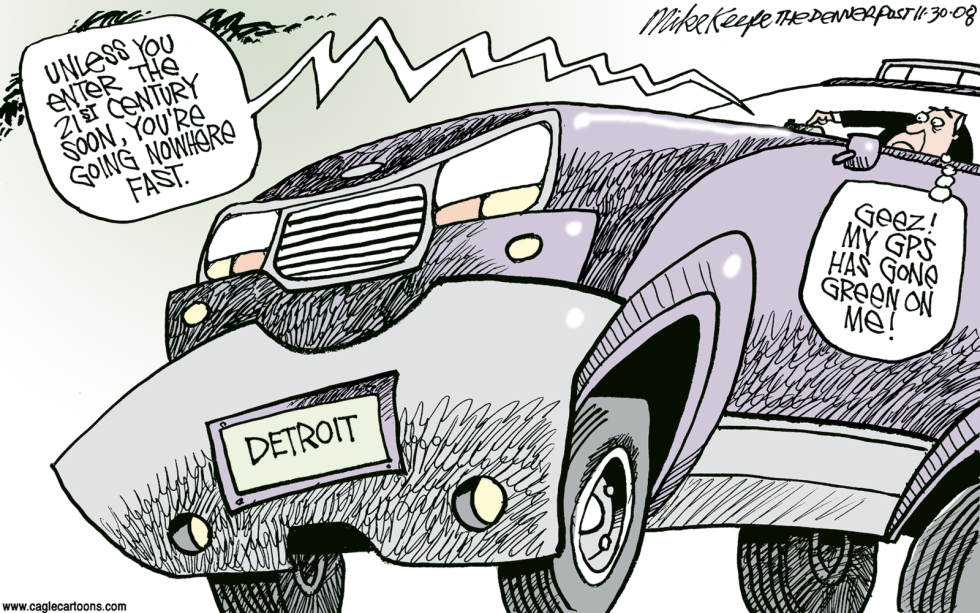  DETROIT 21ST CENTURY by Mike Keefe