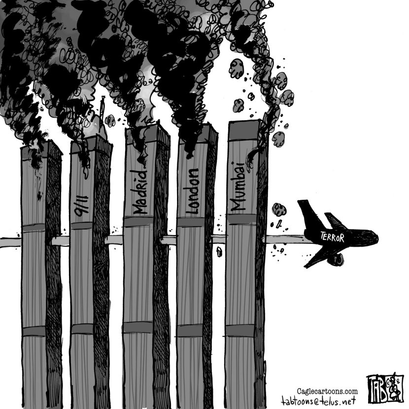 Mumbai Terror bw