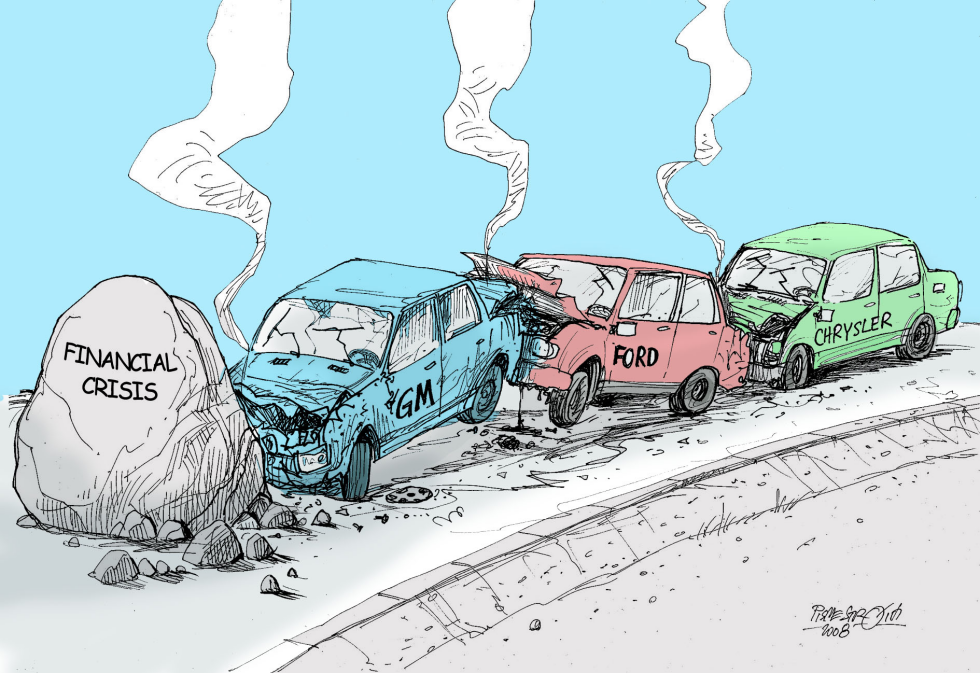 Ford, GM, Chrysler Rear-end collision