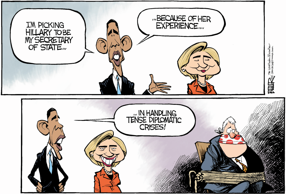 Obama Picks Clinton COLOR