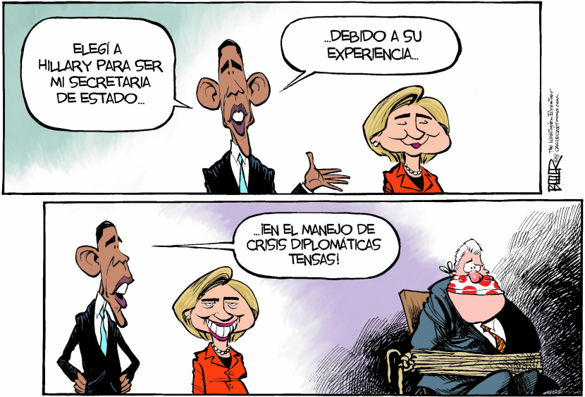 Obama elige a Clinton / COLOR